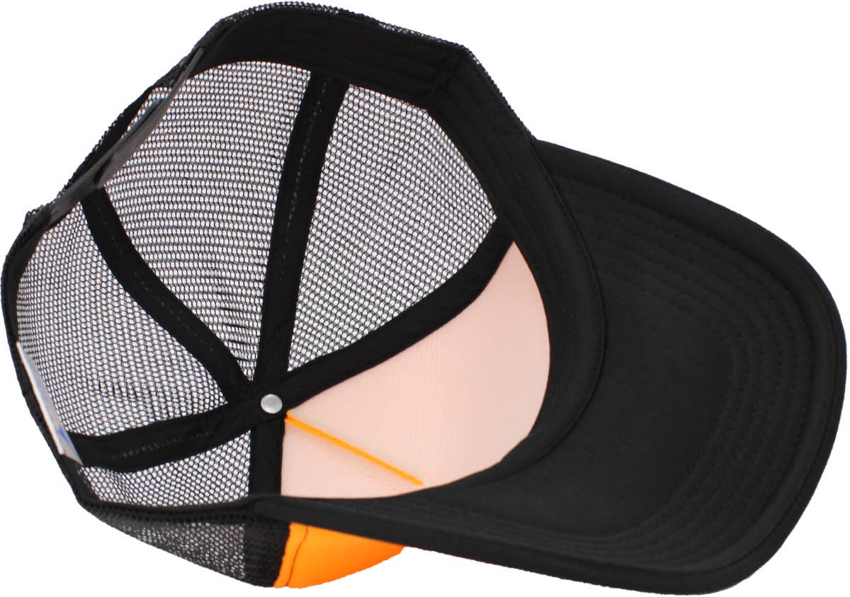 Classic Foam Front Trucker Hat: Pink-White