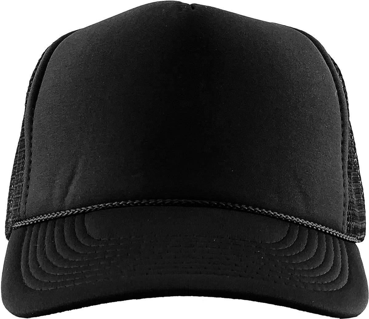 Classic Foam Front Trucker Hat: Pink-White