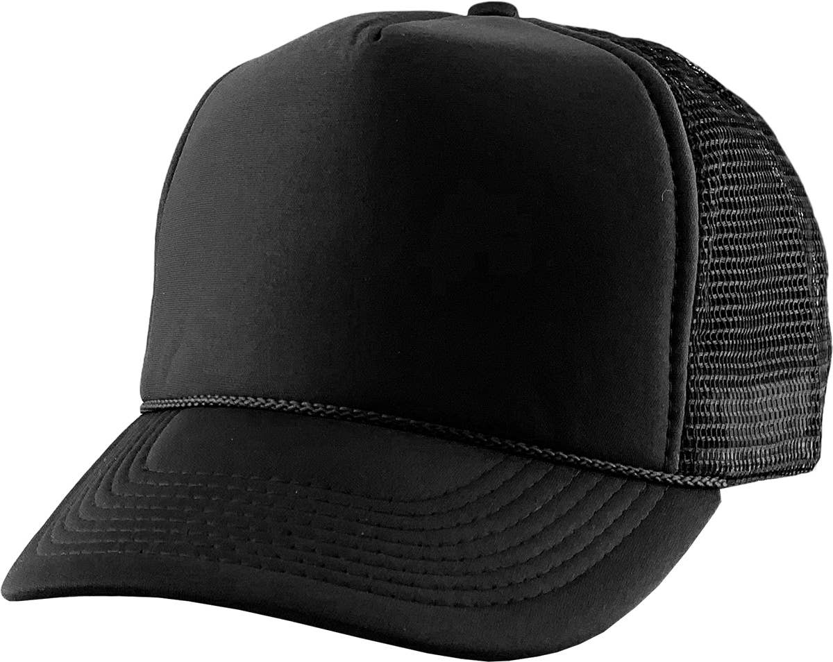 Classic Foam Front Trucker Hat: Pink-White