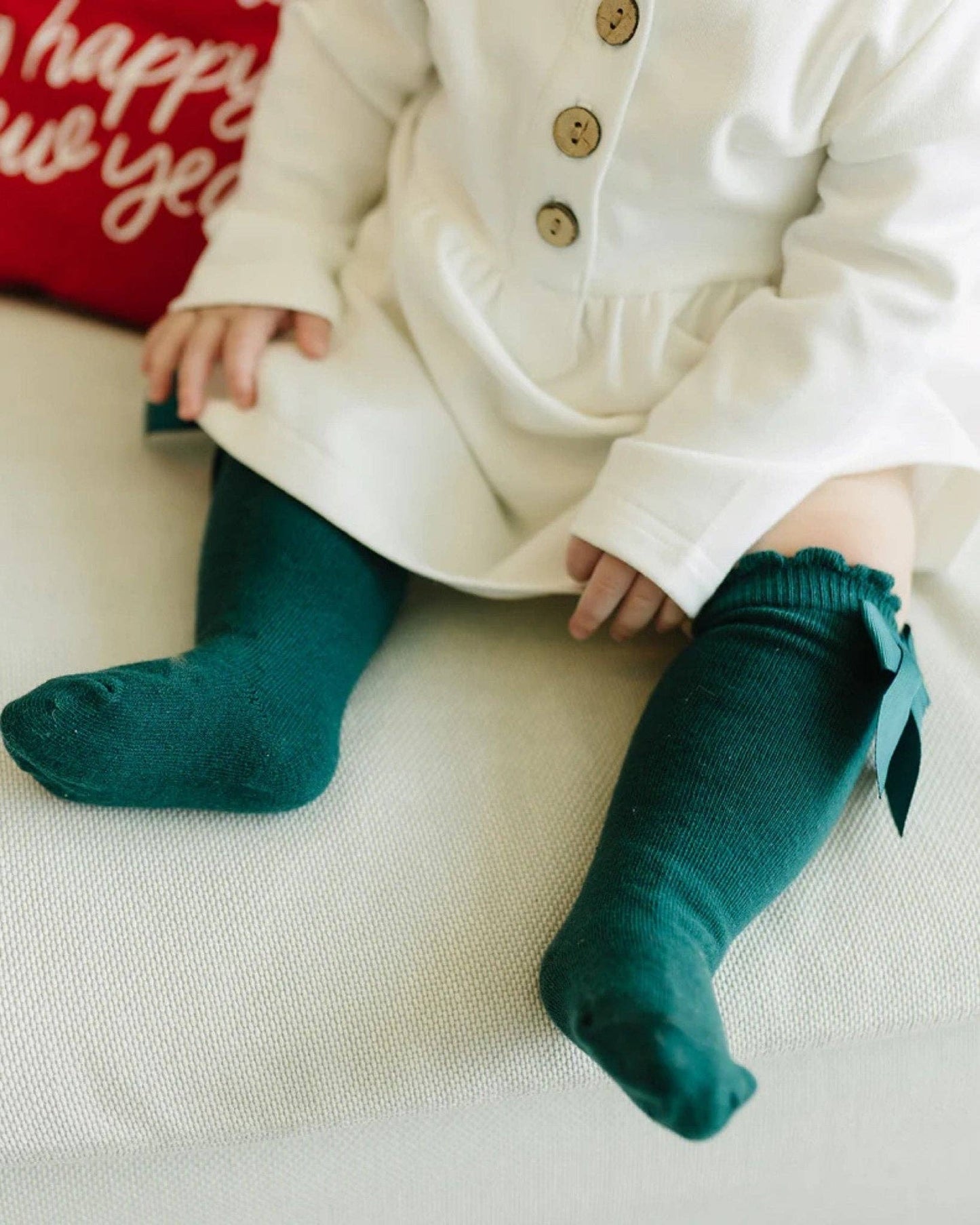 Cute Bow Socks | Green