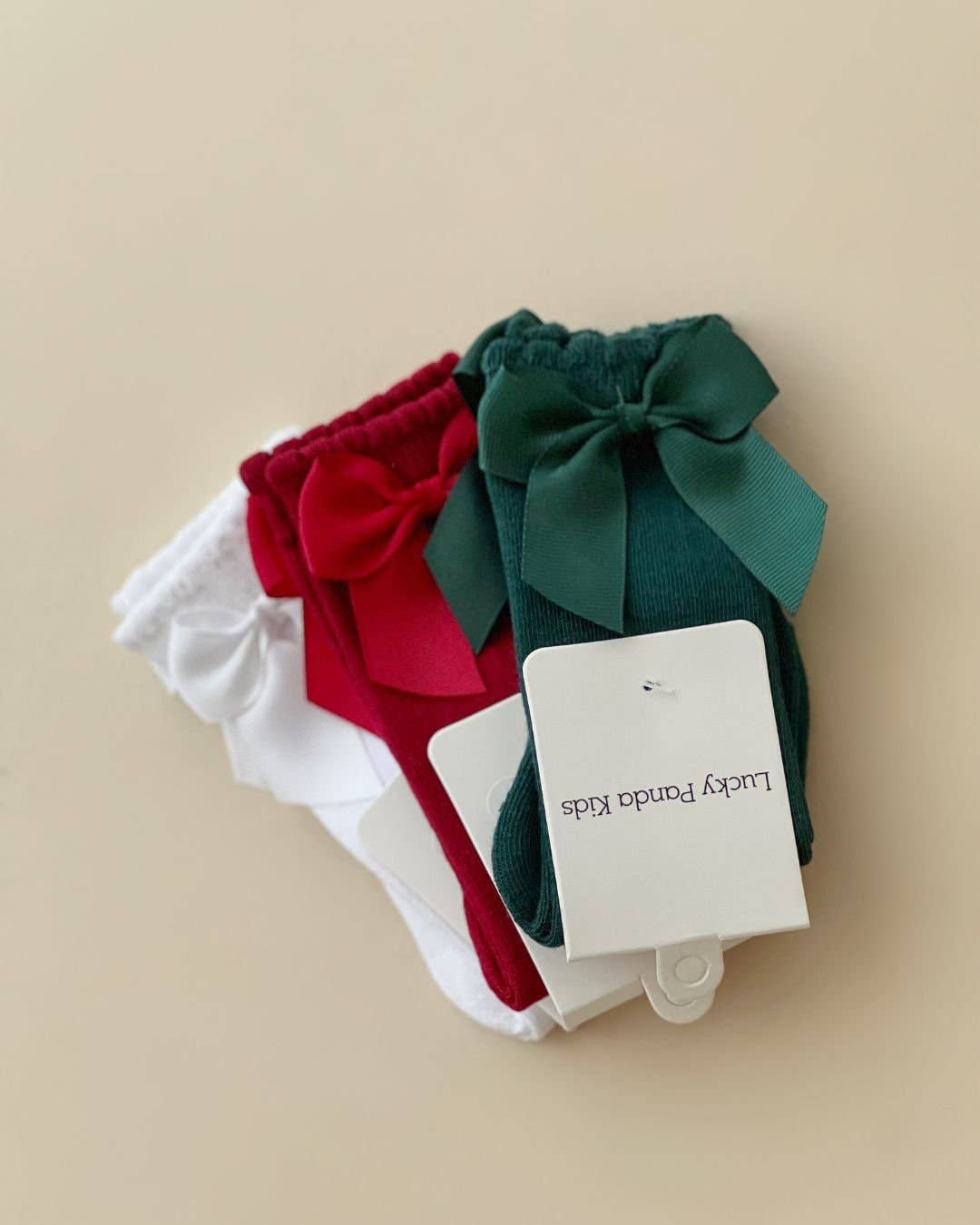 Cute Bow Socks | Green