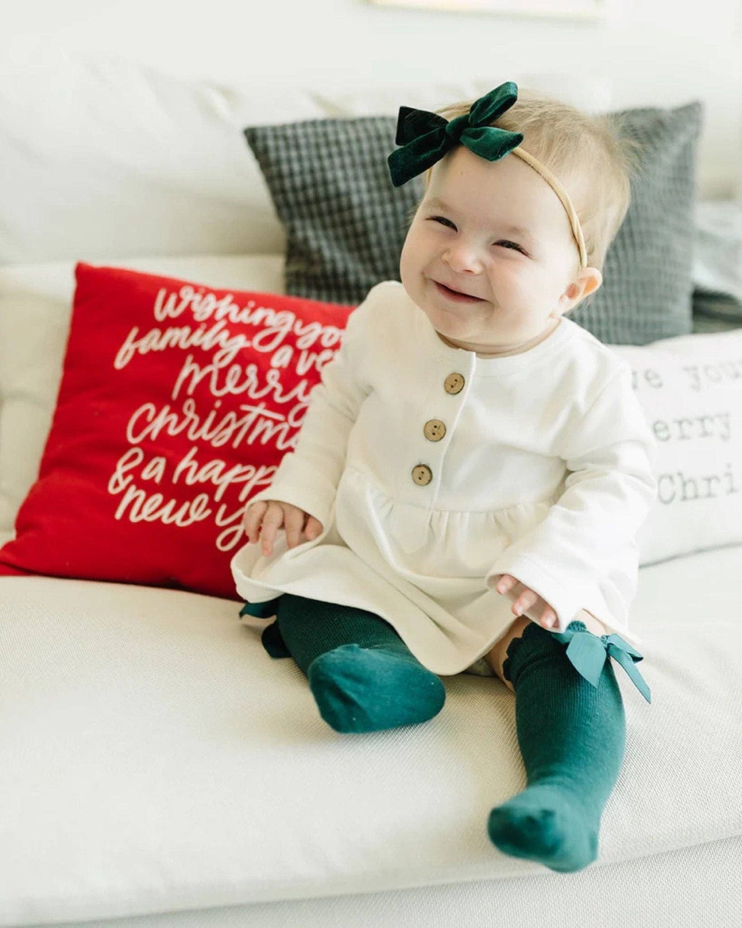 Cute Bow Socks | Green