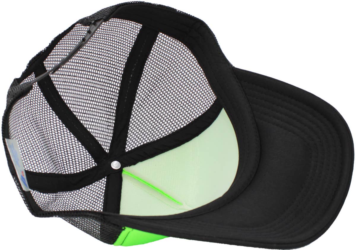 Classic Foam Front Trucker Hat: Pink-White