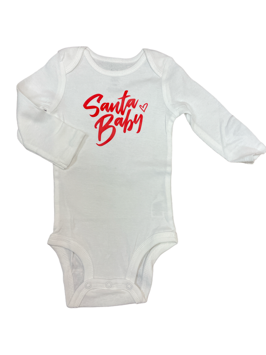 Santa Baby • Christmas • Infant Bodysuit: 12m / Short Sleeve