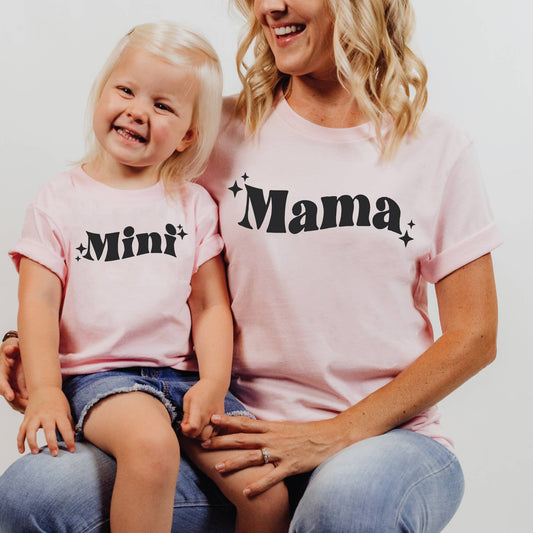 Mama and mini graphic tees