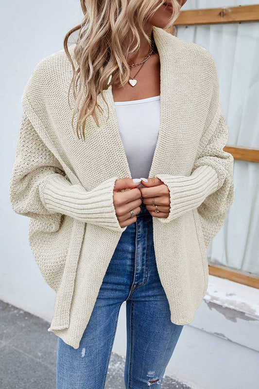 Plain Bat Wing Knit Sweater Cardigans MMY031